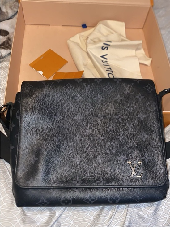 Louis Vuitton Other - Louis Vuitton Black and Gray Monogram Messenger Bag